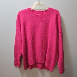 Vince Camuto Womens Fuchsia Pink Barbie Crew Neck Sweater Large NWT 🩷🩷
